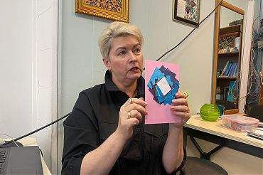 12.10.22 Состоится  мастер-класс по изготовлению открытки в технике радужного складывания