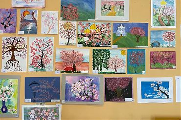 Победители Конкурса детских рисунков  «Цветёт ли сакура в России»